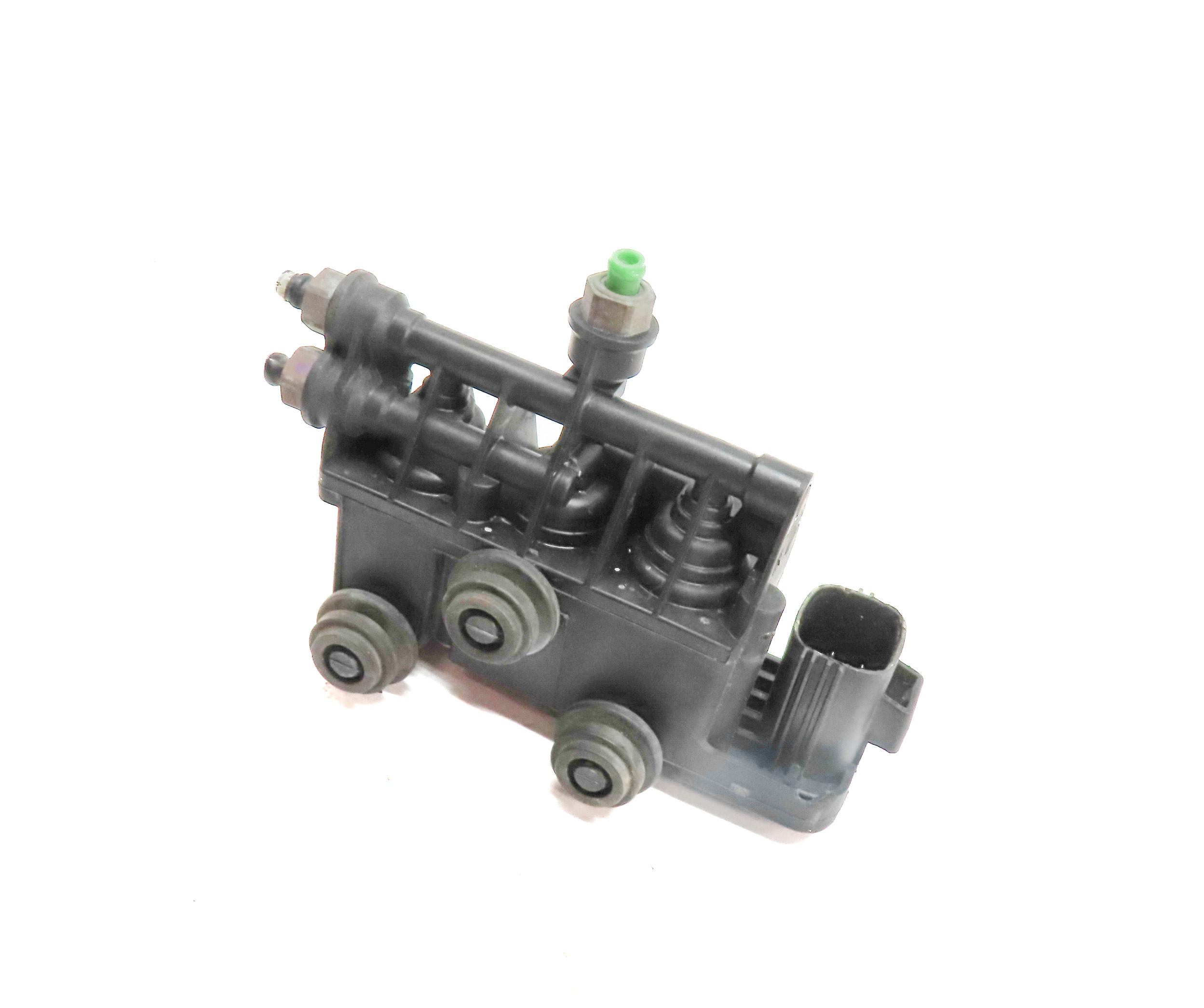 2010 LAND ROVER LR4 (L319) FRONT AIR RIDE SUSPENSION RELIEF VALVE BLOCK — exact item pictured